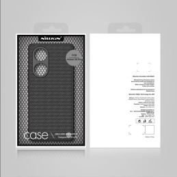 Nillkin Textured Case tvirtas sustiprintas dėklas su gelio rėmu ir nailonine nugara, skirtas Honor 50 Pro juodai