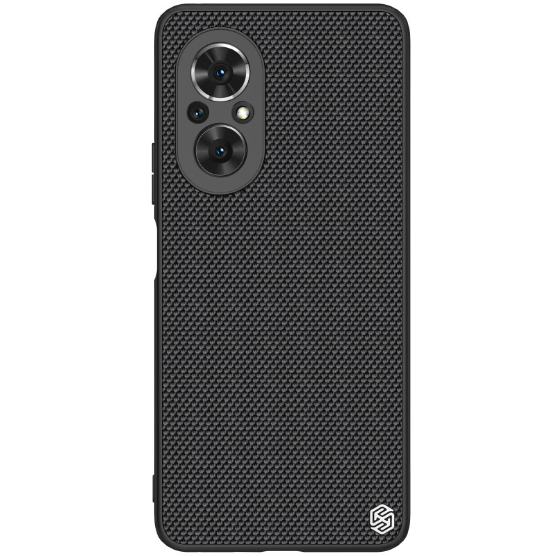 Nillkin Textured Case patvarus sustiprintas dėklas su gelio rėmu ir nailonine nugara, skirtas Honor 50 SE juodai