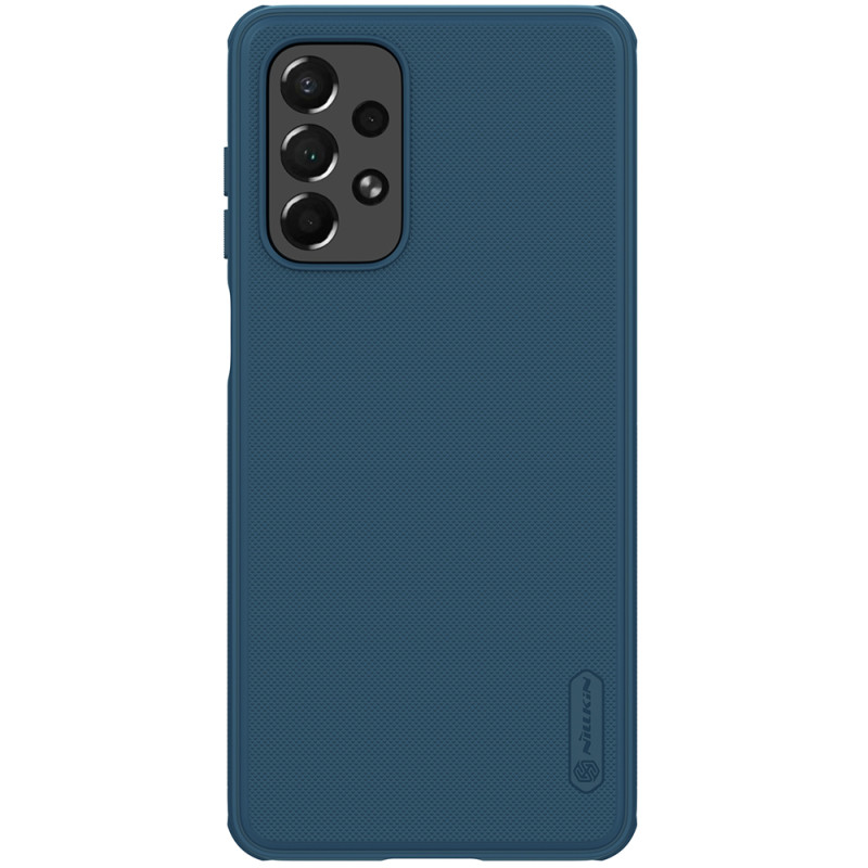 Nillkin Super Frosted Shield Pro patvarus dėklo dangtelis, skirtas Samsung Galaxy A73 mėlynas