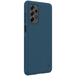 Nillkin Super Frosted Shield Pro patvarus dėklo dangtelis, skirtas Samsung Galaxy A73 mėlynas