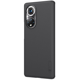 Nillkin Super Frosted Shield sustiprintas dėklo dangtelis, skirtas Honor 50 Pro juodas