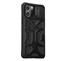 Nillkin Adventurer Case dėklas skirtas iPhone 13 Pro, šarvuotas dangtelis su fotoaparato dangteliu, juodas