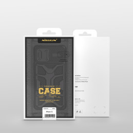 Nillkin Adventurer Case dėklas skirtas iPhone 13 Pro, šarvuotas dangtelis su fotoaparato dangteliu, mėlynas