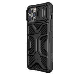 Nillkin Adventurer Case dėklas iPhone 13 Pro Max šarvuotas dangtelis su fotoaparato dangteliu juodas