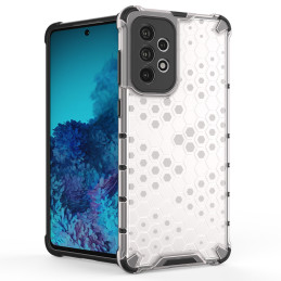Korinis šarvuotas dėklas su gelio rėmeliu, skirtas Samsung Galaxy A73 juodas