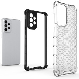 Korinis šarvuotas dėklas su gelio rėmeliu, skirtas Samsung Galaxy A73 mėlynai