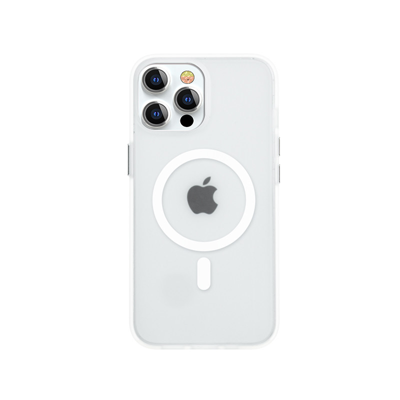 „Kingxbar PQY Elegant“ serijos magnetinis dėklas, skirtas „iPhone 13 Pro“ korpuso dangteliui, baltas (suderinamas su „Ma...