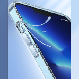 „Kingxbar PQY Elegant“ serijos magnetinis dėklas, skirtas „iPhone 13 Pro“ korpuso dangteliui, baltas (suderinamas su „Ma...