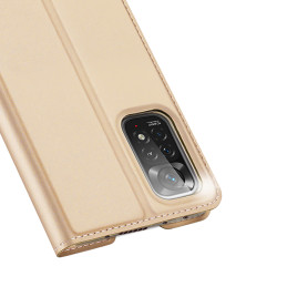 Dux Ducis Skin Pro dėklo atverčiamas dangtelis Xiaomi Redmi Note 11 Pro 5G / 11 Pro Gold