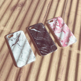 Wozinsky Marble gelio dėklo marmurinis dangtelis, skirtas Xiaomi Mi Note 10 Lite black