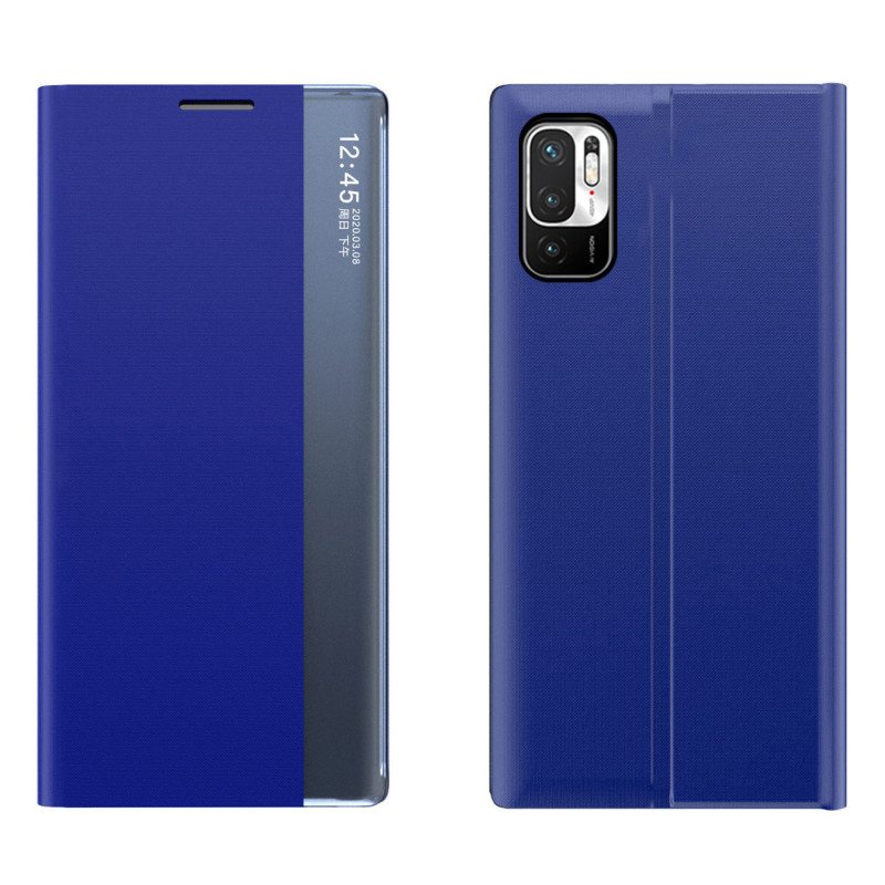Naujas Sleep Case dangtelis su stovo funkcija, skirtas Xiaomi Redmi Note 11S / Note 11 mėlynai