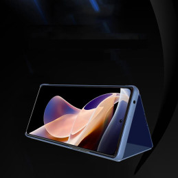 Clear View Case Xiaomi Redmi Note 11 Pro Global mėlynas atverčiamas dėklas