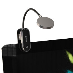 Baseus mini lempa LED lempa su klipu pilka (DGRAD-0G)