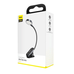 Baseus mini lempa LED lempa su klipu pilka (DGRAD-0G)