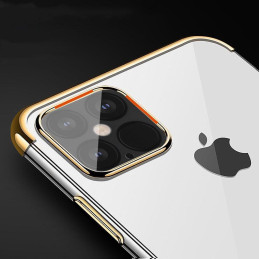 Clear Color dėklo gelio dangtelis su metaliniu rėmeliu Xiaomi Redmi Note 11S / Note 11 mėlynas