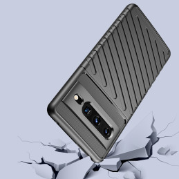 Thunder Case, lankstus šarvuotas dėklas, Google Pixel 7 Pro dangtelis, juodas