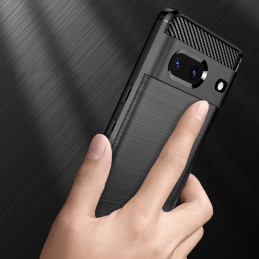Carbon Case lankstus dangtelis, skirtas Google Pixel 7 juodas