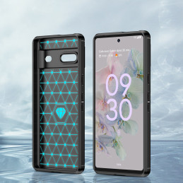 Carbon Case lankstus dangtelis, skirtas Google Pixel 7 juodas