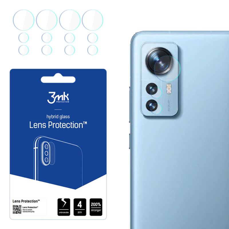 3mk Lens Protection™ hibridinis fotoaparato stiklas, skirtas Xiaomi 12/ 12X