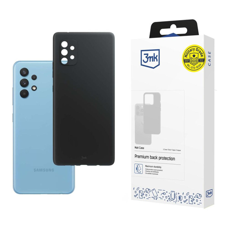 3mk matinis dėklas, skirtas Samsung Galaxy A33 5G – juodas