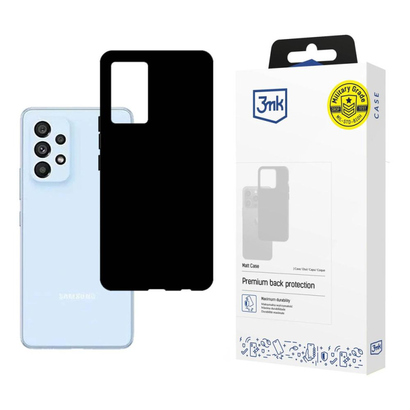 3mk matinis dėklas, skirtas Samsung Galaxy A53 5G – juodas
