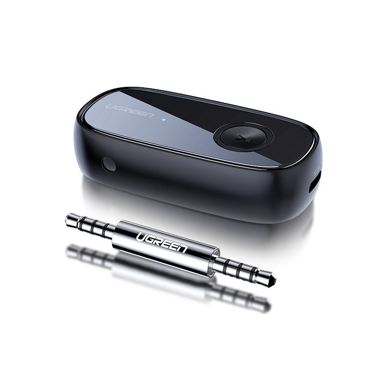 Ugreen Bluetooth 5.0 garso imtuvas AUX aptX, aptX LL mini lizdas ausinėms juodas (70304)