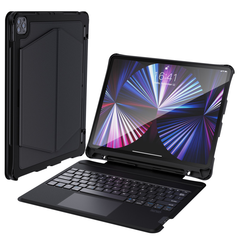 „Choetech“ klaviatūros dėklo dangtelis, skirtas „iPad Pro 12,9“ 2020 / 2021 belaidei „Bluetooth“ klaviatūrai, juoda (BH-...