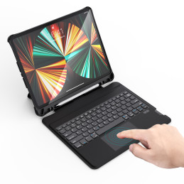 „Choetech“ klaviatūros dėklo dangtelis, skirtas „iPad Pro 12,9“ 2020 / 2021 belaidei „Bluetooth“ klaviatūrai, juoda (BH-...