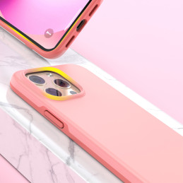 Choetech MFM apsaugos nuo kritimo dėklas Made For MagSafe iPhone 13 Pro Max rožinis (PC0114-MFM-PK)