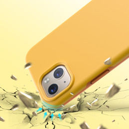 „Choetech MFM Anti-drop“ dėklas, skirtas „MagSafe“, skirtas „iPhone 13“ mini oranžinis (PC0111-MFM-YE)