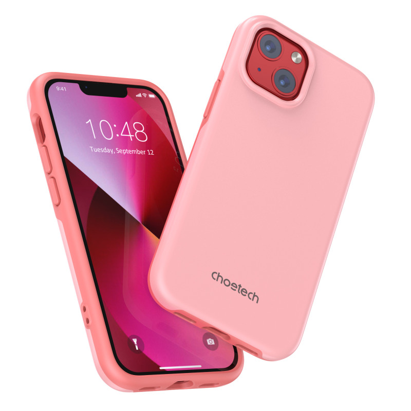 „Choetech MFM Anti-drop“ dėklas „Made For MagSafe“ skirtas „iPhone 13“ mini rožiniam dėklui (PC0111-MFM-PK)