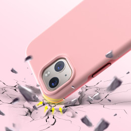 „Choetech MFM Anti-drop“ dėklas „Made For MagSafe“ skirtas „iPhone 13“ mini rožiniam dėklui (PC0111-MFM-PK)