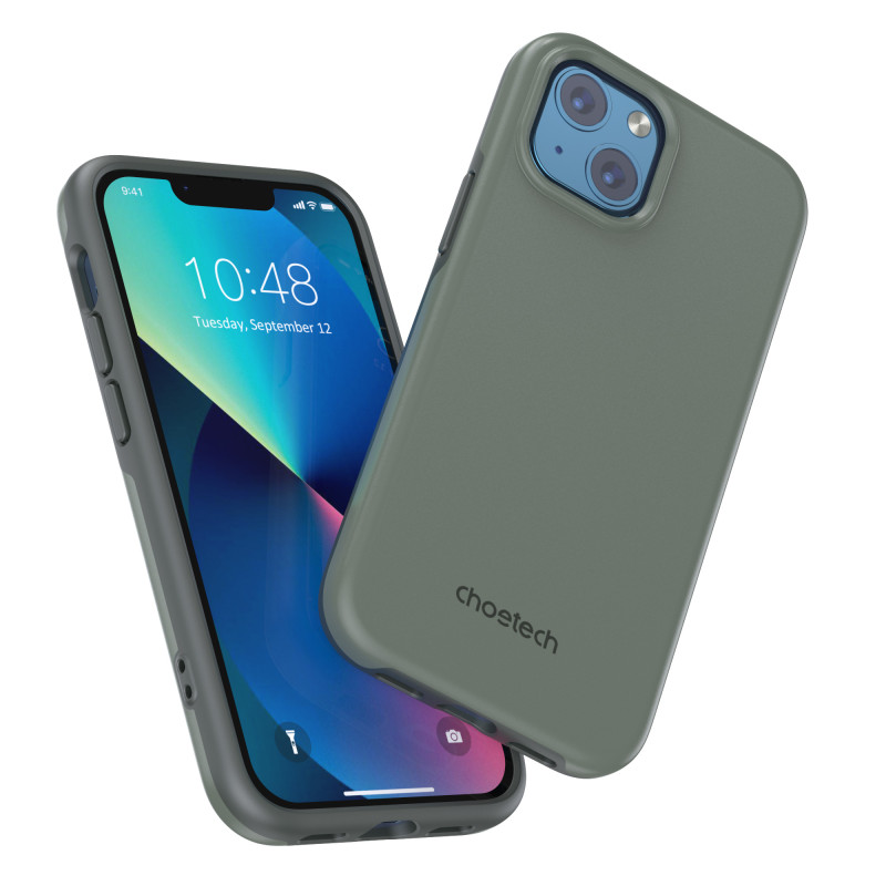 „Choetech MFM Anti-drop“ dėklas „Made For MagSafe“ skirtas „iPhone 13“ mini žaliam dėklui (PC0111-MFM-GN)