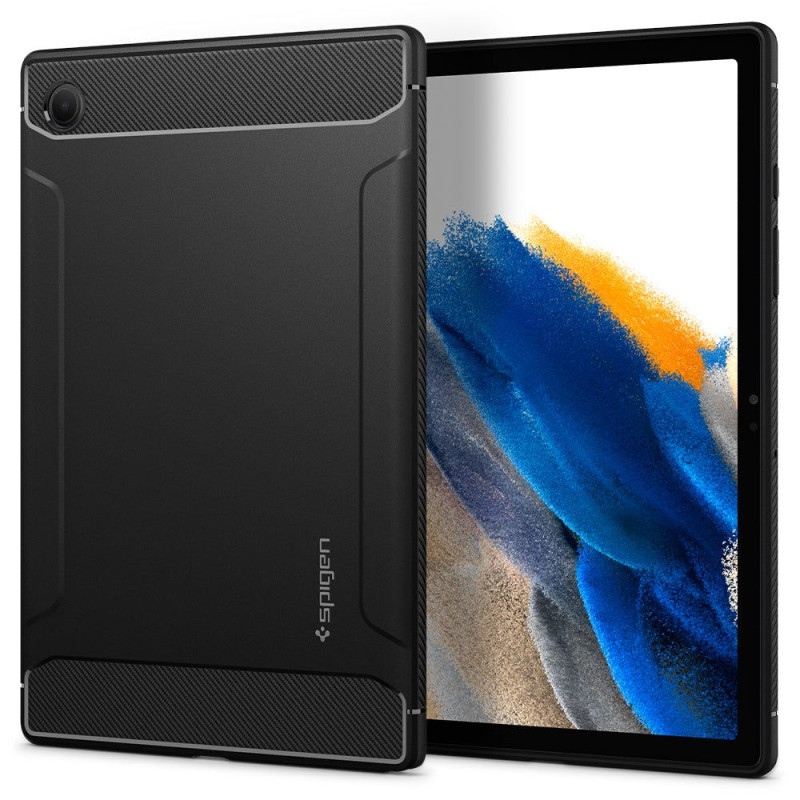 Spigen Rugged Armor dėklas, skirtas Samsung Galaxy Tab A8 10,5& 39 & 39 - matinė juoda