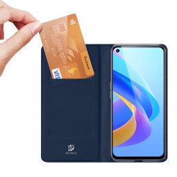 Dux Ducis Skin Pro atverčiamas dėklas, skirtas Realme 9i/ Oppo A36 mėlynai