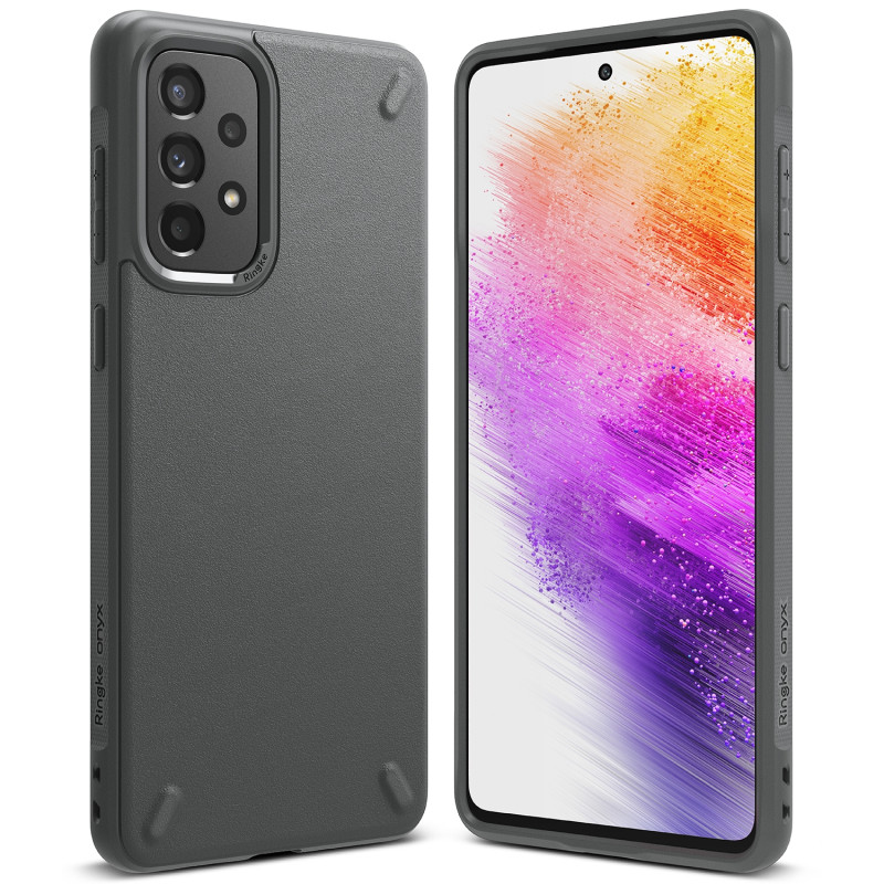 Ringke Onyx patvarus dėklo dangtelis Samsung Galaxy A73 pilkas