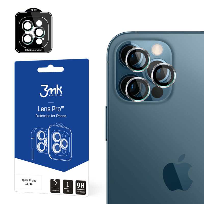 3mk Lens Protection Pro fotoaparato dangtelis iPhone 12 Pro - sidabrinis