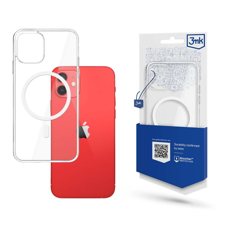 3mk Mag Case su MagSafe iPhone 12 mini - skaidrus