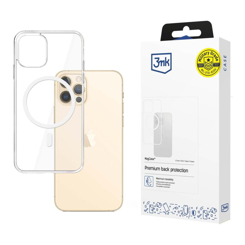 3mk Mag Case su MagSafe iPhone 12 / iPhone 12 Pro - skaidrus