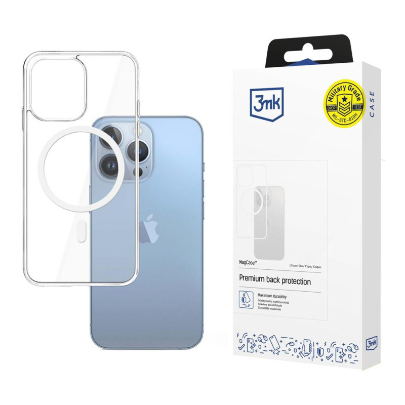 3mk Mag Case su MagSafe iPhone 13 Pro - skaidrus