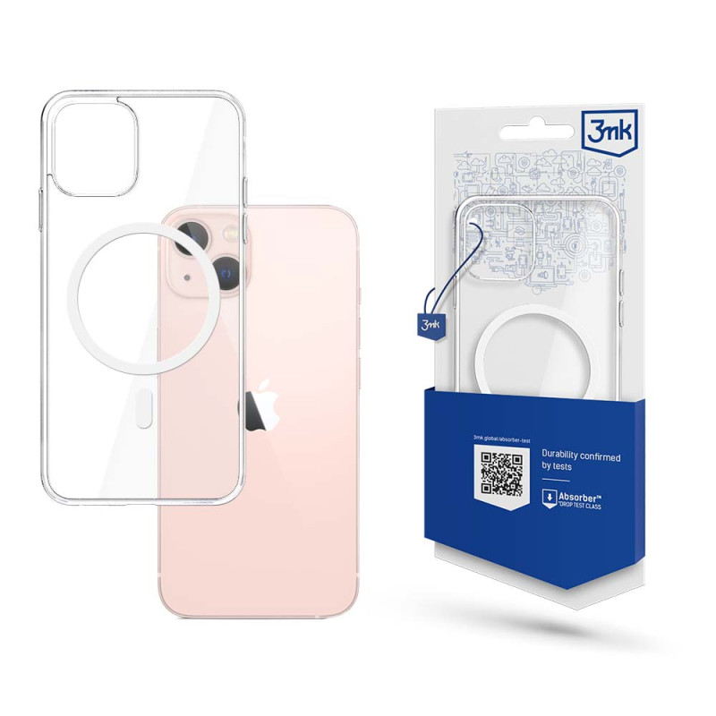 3mk Mag Case su MagSafe iPhone 13 - skaidrus