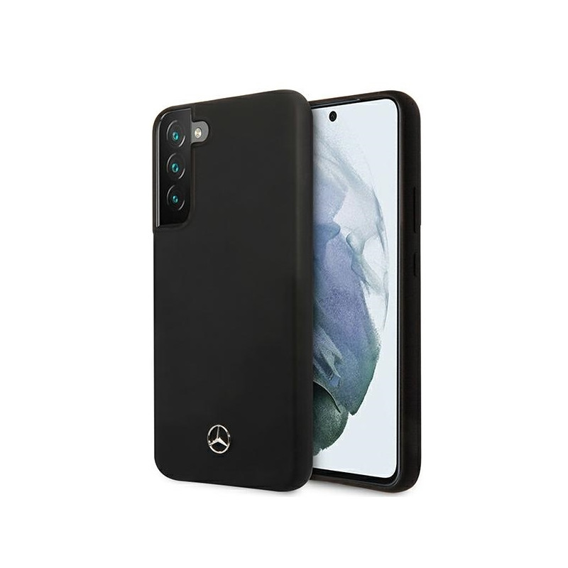 Mercedes Silicone Line dėklas Samsung Galaxy S22 - juodas