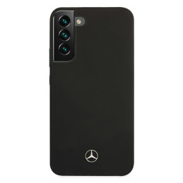 Mercedes Silicone Line dėklas Samsung Galaxy S22 - juodas