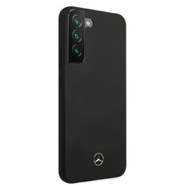 Mercedes Silicone Line dėklas Samsung Galaxy S22 - juodas
