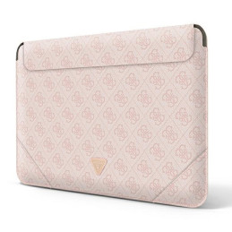 Guess 4G Uptown Triangle Logo dėklas 13-14" nešiojamam kompiuteriui – rožinis