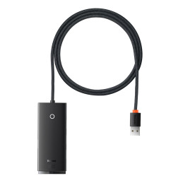 „Baseus Lite“ serijos HUB adapteris USB-A iki 4xUSB-A 3.0 5Gb/ s juodas (WKQX030101)