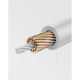 Ugreen plokščias kabelis Ethernet pataisos laidas RJ45 Cat 6 UTP 1000 Mbps 1 m juodas (NW101 50184)