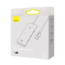 „Baseus Lite“ serijos HUB adapteris USB-A iki 4xUSB-A 3.0 5Gb/ s juodas (WKQX030101)