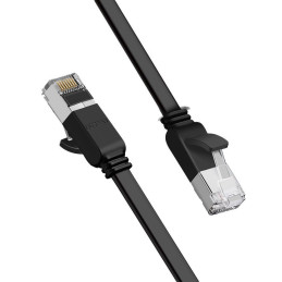 Ugreen plokščias kabelis Ethernet pataisos laidas RJ45 Cat 6 UTP 1000 Mbps 5 m juodas (NW101 50187)
