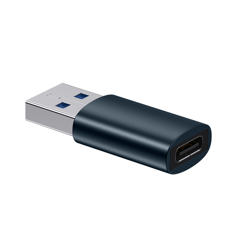 „Baseus Ingenuity“ serijos mini adapteris USB 3.1 OTG į USB Type C mėlynas (ZJJQ000103)